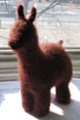 A furry llama made from Reynolds Lopi
