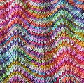 Close up of the stitch pattern.