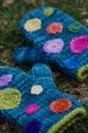 I added colorful embroidered dots to jazz up these mittens.