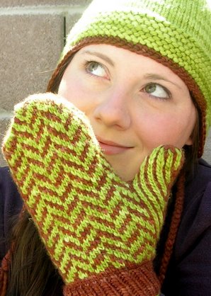 Malabrigo Herringbone Mittens.