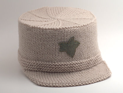 Hawkeye hat with ivy leaf felt patch.