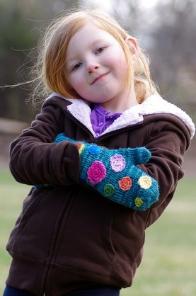 Super Polka Dot Mittens