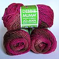 Debbie Mumm Traditions yarn, available at Jo-Ann Crafts.