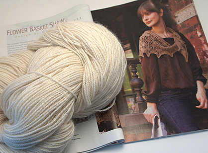 The pattern is from Interweave Knits Fall 2004 and the yarn is Prime Alpaca.