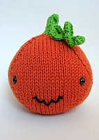 Jack-o-Spherey sans nose… do you think he looks pumpkin-y enough?
