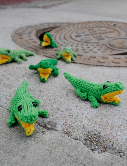 Knitting Mochimochi Free Pattern: Baby Gators
