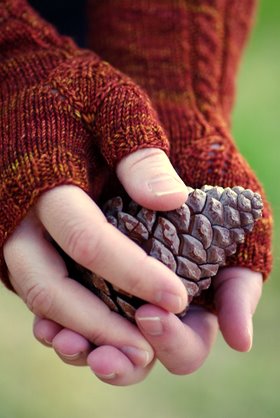 October Leaves Mitts.