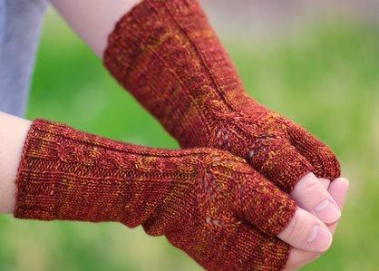 October Leaves Mitts.