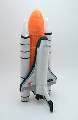 Model felt space shuttle