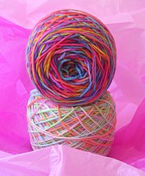 Congratulations Jessi! You won these two 50 gram balls of sock yarn hand dyed by Alice!