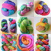 Just a few examples of the beautiful yarn and roving you can create with this kit!