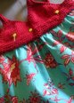 Pin bodice to skirt, overlapping skirt by ½