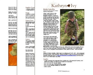 PDF Preview of Kiddie Cadet Pattern